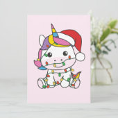 ユニコーンクリスマスウィンターアニマルズホリデーユニコーン シーズンカード (スタンド正面)