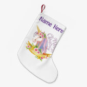 ユニコーンクリスマスストッキング スモールクリスマスストッキング (正面 (吊り時))