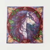 ユニコーンクリスマスタペストリー タペストリー (正面)