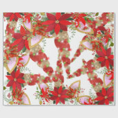 ユニコーンクリスマスホリデーズホワイトユニコーンスパークVIP ラッピングペーパー (フラット)