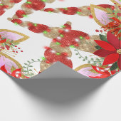 ユニコーンクリスマスホリデーズホワイトユニコーンスパークVIP ラッピングペーパー (角)