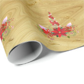 ユニコーンクリスマスホリデーズマーブルユニコーン金ゴールド赤 ラッピングペーパー (ロールコーナー)