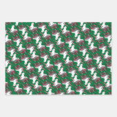 ユニコーンクリスマスホリデーラッピング紙数々の, ラッピングペーパーシート (正面3)