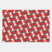 ユニコーンクリスマスホリデーラッピング紙数々の, ラッピングペーパーシート (正面2)