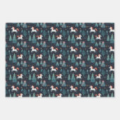 ユニコーンクリスマスラッピング紙 ラッピングペーパーシート (正面2)