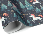 ユニコーンクリスマスラッピング紙 ラッピングペーパー (ロールコーナー)
