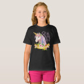 ユニコーンクリスマス女子Tシャツ Tシャツ (正面フル)