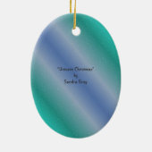 "ユニコーンクリスマス"のオーナメント セラミックオーナメント (裏面)