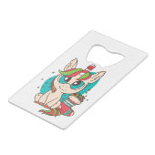 ユニコーンクリスマス クレジットカード栓抜き (裏面アングル)