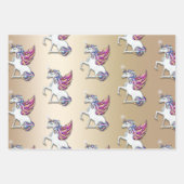 ユニコーンクリスマス ラッピングペーパーシート (正面3)