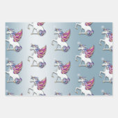 ユニコーンクリスマス ラッピングペーパーシート (正面2)