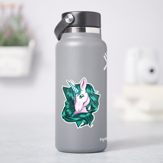 ユニコーンクリップアート シール (HydroFlask)