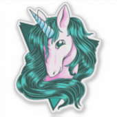 ユニコーンクリップアート シール (正面)