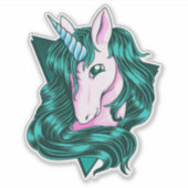 ユニコーンクリップアート シール (正面)