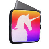 ユニコーンクールアーティザンクロシェプリントエレクトロニクスバッグ ラップトップスリーブ (正面右)