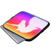 ユニコーンクールアーティザンクロシェプリントエレクトロニクスバッグ ラップトップスリーブ (正面下部)