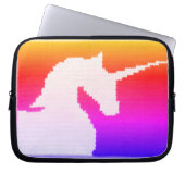 ユニコーンクールアーティザンクロシェプリントエレクトロニクスバッグ ラップトップスリーブ (正面)