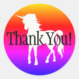 ユニコーングラデーションレインボー ラウンドシール