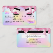 ユニコーングリッターがクレジットカードのホログラムフラッシュを乾燥させる 名刺 (正面/裏面)