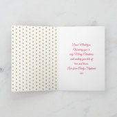 ユニコーングリッタークリスマスフォー姪 シーズンカード (内部)