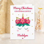 ユニコーングリッタークリスマスfor孫娘 シーズンカード