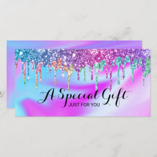 ユニコーングリッタードリップサロンギフト証明書