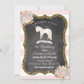 ユニコーングリッター1st第1誕生日招待状 招待状 (正面)