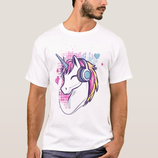 ユニコーンゲーマーガール (1) Tシャツ (正面)