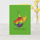 ユニコーンコピュリア 感謝祭のグリーティングカード カード (黄色い花)