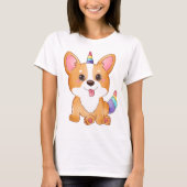 ユニコーンコーギTシャツ Tシャツ (正面)