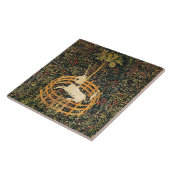 ユニコーンゴシックファンタジー花,フローラモチーフ タイル (側面)