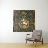 ユニコーンゴシックファンタジー花,フローラモチーフ タペストリー (インサイチュ)