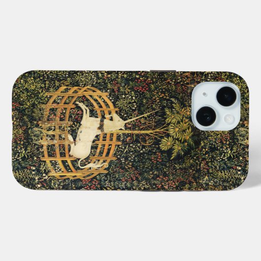 ユニコーンゴシックファンタジー花,フローラモチーフ Case-Mate iPhoneケース (裏面 (横))