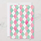 ユニコーンゴルフバースデーパーティー 招待状 (裏面)