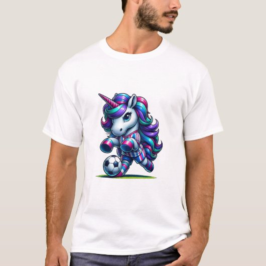 ユニコーンサッカーチーム選手タンクトップ Tシャツ (正面)