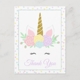 ユニコーンサンキューカードはがき ポストカード
