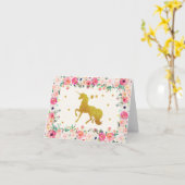 ユニコーンサンキューカード カード (黄色い花)