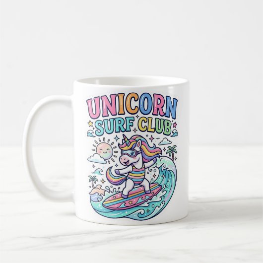 ユニコーンサーフクラブ コーヒーマグカップ (左)