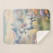 ユニコーンシェルパ毛布 シェルパブランケット (正面(横))