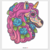 ユニコーンシュガースカルメキシコカラベラディアデロスムエ シール (シート)