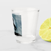 ユニコーンシルエットフルムーンナイトスカイトレンディー ショットグラス (右)