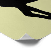 ユニコーンシルエットプリント ポスター (角)