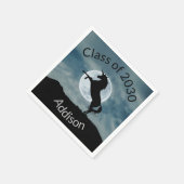 ユニコーンシルエットムーンクラス2030年卒業 スタンダードカクテルナプキン (角)