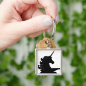 ユニコーンシルエット キーホルダー (手)