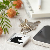 ユニコーンシルエット キーホルダー (側面)