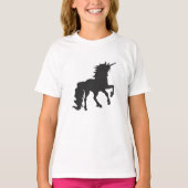 ユニコーンシルエット-背景色を選択 Tシャツ (正面)