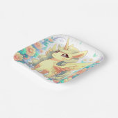 ユニコーンシンプル赤ちゃんシャワー ペーパープレート (傾斜あり)