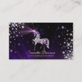 ユニコーンジェムズダイヤモンドジュエリー紫 名刺 (正面)