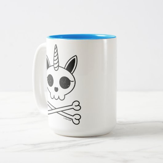 ユニコーンスカルとクロスボーン ツートーンマグカップ (正面左)