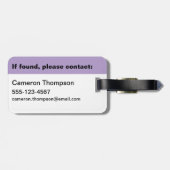 ユニコーンスカルとクロスボーン ラゲッジタグ (裏面横)